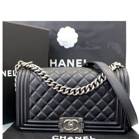 chanel black boy bag|Chanel le boy bag yupoo.